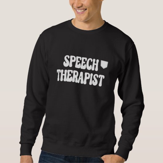 SLP Language Therapy Therapist Mental Health Speec スウェットシャツ (正面)
