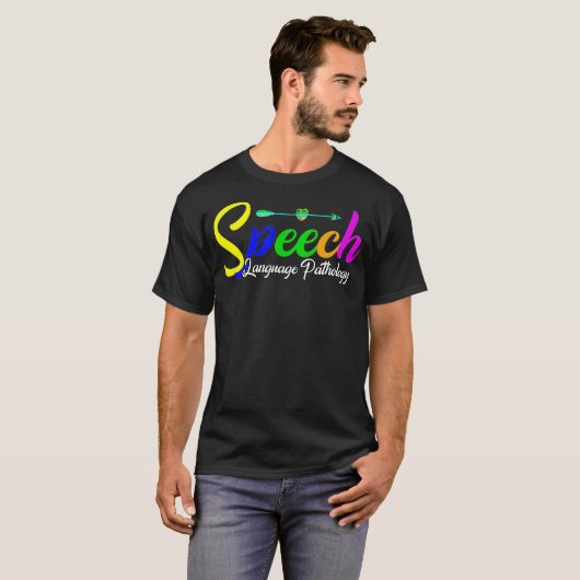 SLP Therapist Speech Language Pathology Speech The Tシャツ (正面フル)