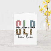 SLP to be – 将来の言語病理医ギフト カード (黄色い花)