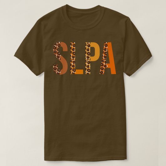 SLPAヒョウ分隊かわいい秋秋の恋人たち感謝祭 Tシャツ (デザイン正面)