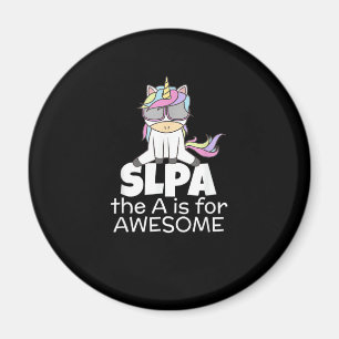 SLPA言語療法士のためのクールユニコーン マグネット