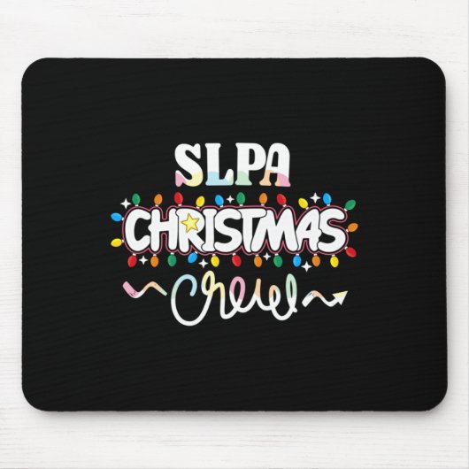 Slpa Christmas Crew Speech Pathology Istant Xma  マウスパッド (正面)