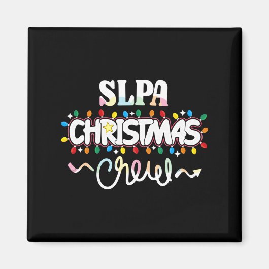 Slpa Christmas Crew Speech Pathology Istant Xma  マグネット (正面)