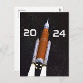 SLSカスタマイズ宇宙ロケット卒業パーティ紙 ポストカード (正面/裏面)