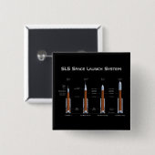 SLS宇宙起動システム 缶バッジ (正面&裏面)