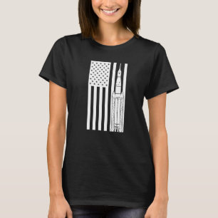 SLS スペースローンチシステム ロケット アメリカ国旗 Tシャツ