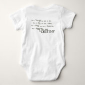 SLT運命 – 考えが運命につながる Tシャツ (裏面)