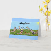 Slugfestの挨拶状 カード (黄色い花)