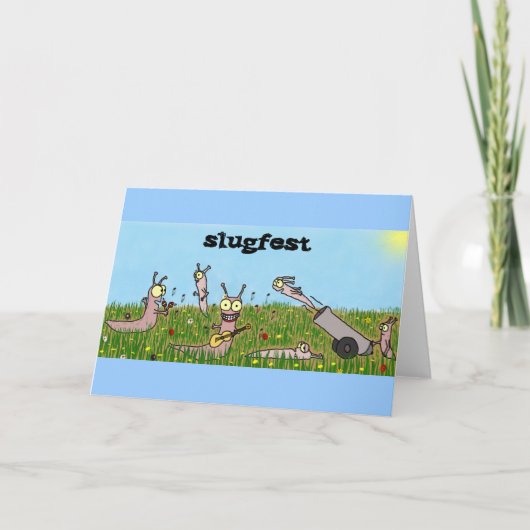 Slugfestの挨拶状 カード (正面)