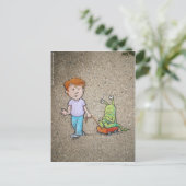 sluggoのワゴン乗車 ポストカード (スタンド正面)