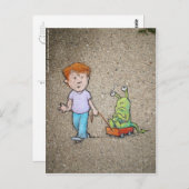 sluggoのワゴン乗車 ポストカード (正面/裏面)