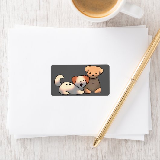 Sluitstickers puppy’s  ラベル (インサイチュ)