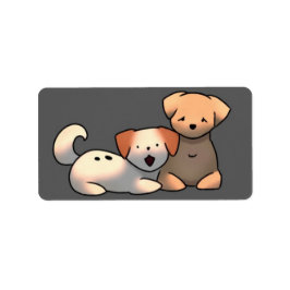 Sluitstickers puppy’s  ラベル