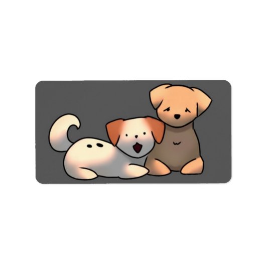 Sluitstickers puppy’s  ラベル (正面)