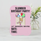 SLUMBERバースデーパーティ招待状 招待状 (スタンド正面)