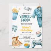 Slumber boy theme invite 招待状 (正面)