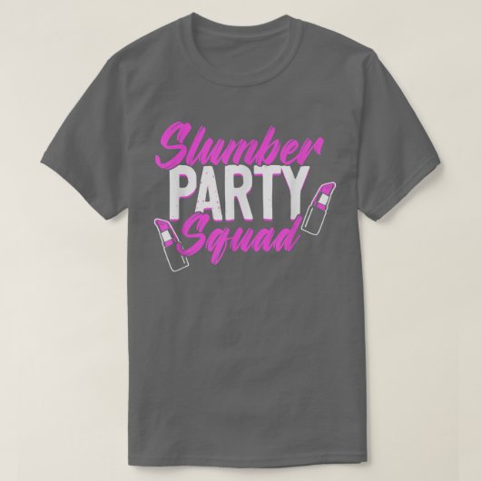 Slumber Party Squad Sleepover Pajama Girls Night  Tシャツ (デザイン正面)