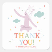 Slumberkins ユニコーン ありがとう スクエアシール (正面)