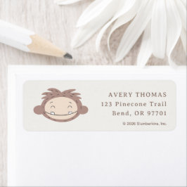 Slumberkins Bigfoot Birthday ラベル