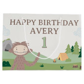 Slumberkins Bigfoot Birthday  ラージペーパーバッグ (裏面)