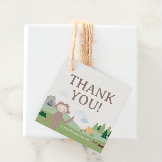 Slumberkins Bigfoot Thank You フェイバータグ (インサイチュ)