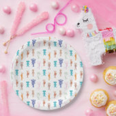 Slumberkins Characters Birthday Pattern ペーパープレート (パーティー)