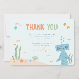 Slumberkins Hammerhead Birthday サンキューカード