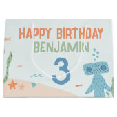 Slumberkins Hammerhead Birthday  ラージペーパーバッグ (正面)