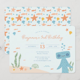 Slumberkins Hammerhead Birthday Party 招待状