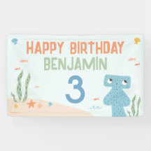 Slumberkins Hammerhead Birthday Yard Sign