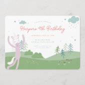 Slumberkins Magical Unicorn Birthday 招待状 (正面)