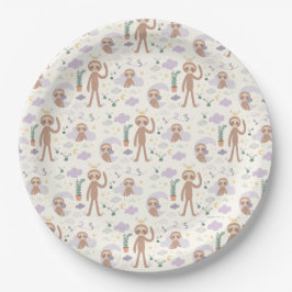 Slumberkins Sloth Birthday Paper Plates ペーパープレート