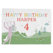 Slumberkins Unicorn Birthday ラージペーパーバッグ (裏面)