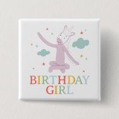 Slumberkins Unicorn Birthday Girl 缶バッジ (正面)