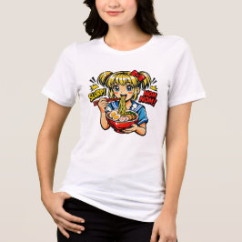 Slurp Nom Anime Girl Ramen Noodles トライブレンドＴシャツ