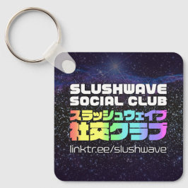 Slushwave Social Clubロゴとピープルロゴ キーホルダー