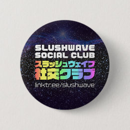 Slushwave Social Club SquareロゴJr 缶バッジ