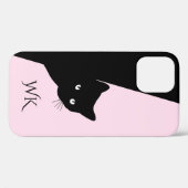 Sly黒猫モノグラムピンクケースメイトiPhoneケース Case-Mate iPhoneケース (裏面 (横))