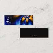 Sly Blueと金ゴールド スキニー名刺 (正面/裏面)