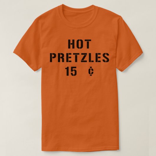 Sly Dan Pretzel Logic Hot Pretzles 15セント Tシャツ (デザイン正面)