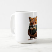 Sly Emerald Fox Toast T-Shirt コーヒーマグカップ (正面左)