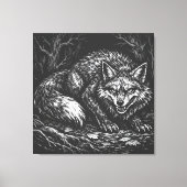 Sly Forest Fox — by BurnsInHell キャンバスプリント (正面)