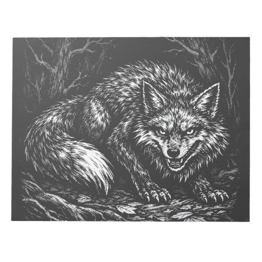 Sly Forest Fox — by BurnsInHell ノートパッド (正面)