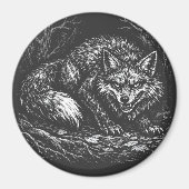 Sly Forest Fox — by BurnsInHell マグネット (正面)