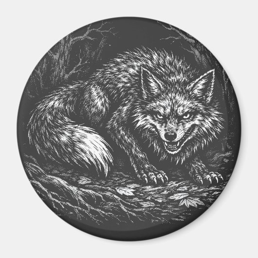 Sly Forest Fox — by BurnsInHell マグネット (正面)