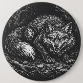 Sly Forest Fox — by BurnsInHell 缶バッジ (正面)