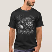 Sly Forest Fox — by BurnsInHell Tシャツ (正面)
