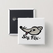 Sly foxボタン/バッジ 缶バッジ (正面&裏面)