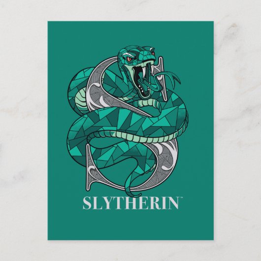 SLYTHERIN™クロスシャッチエンブレム インビテーションポストカード (正面)
