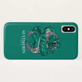 SLYTHERIN™クロスシャッチエンブレム Case-Mate iPhoneケース (裏面(横))